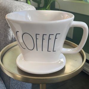 Rae Dunn Ceramic Coffee Pour Over EUC Farmhouse